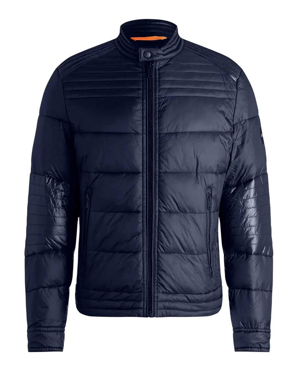 

Мужское пальто с длинными рукавами Boss, темно-синий