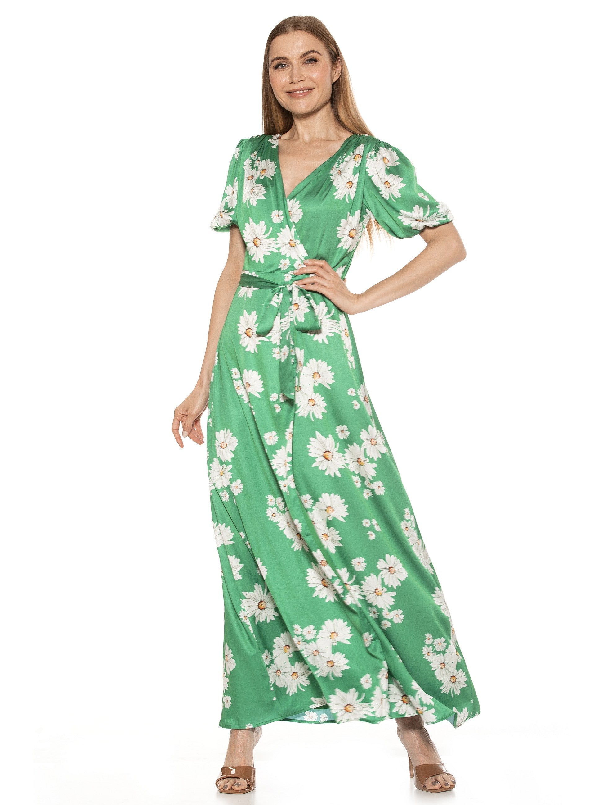 

Платье макси от Mikayla ALEXIA ADMOR, цвет green daisy