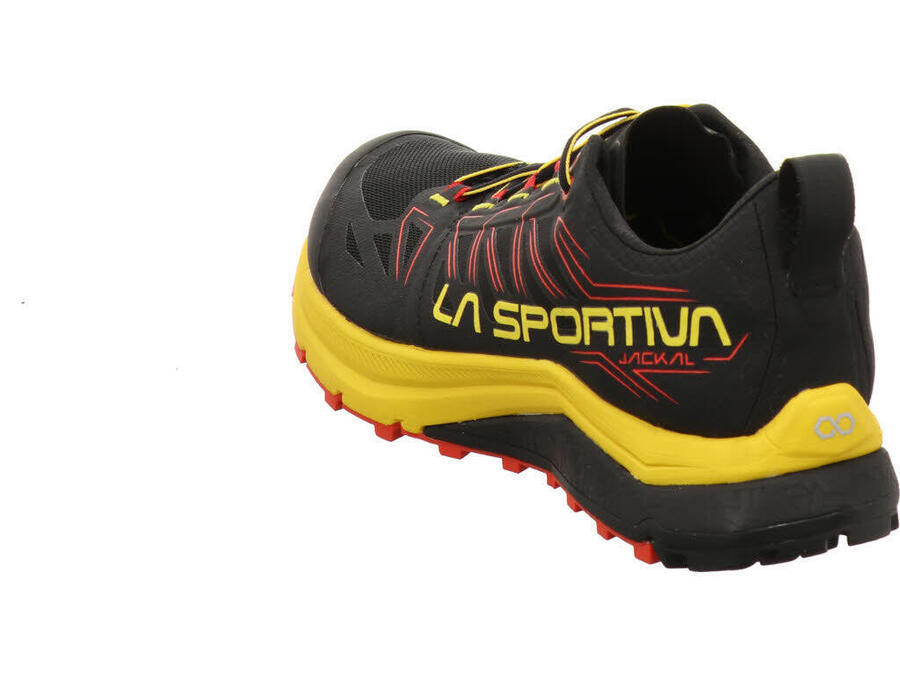 LA SPORTIVA Кроссовки для бега по пересеченной местности для мужчин Jackal – чёрно-жёлтые — фото 4
