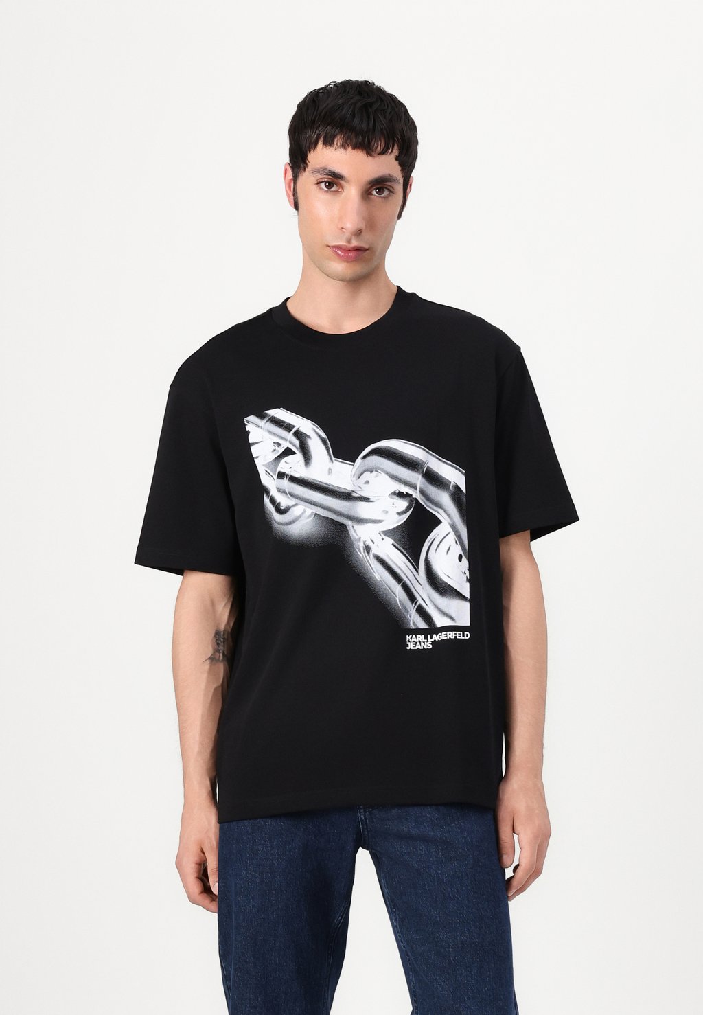 

Футболка с принтом CHAIN TEE Karl Lagerfeld Jeans, черный