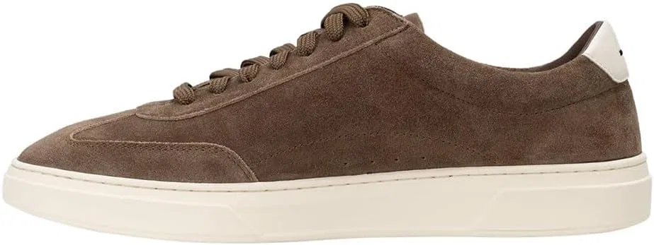 Мужские замшевые кроссовки BOSS Kieran Tenn с резиновой подошвой, размер, Medium Beige — фото 2