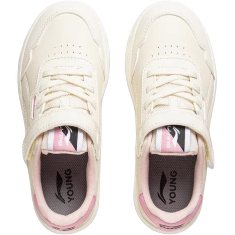 Детские кроссовки для скейтбординга Sportlife Shock Absorbers Low Top для детей от 3 до 7 лет LINING YOUNG, экрю — фото 4