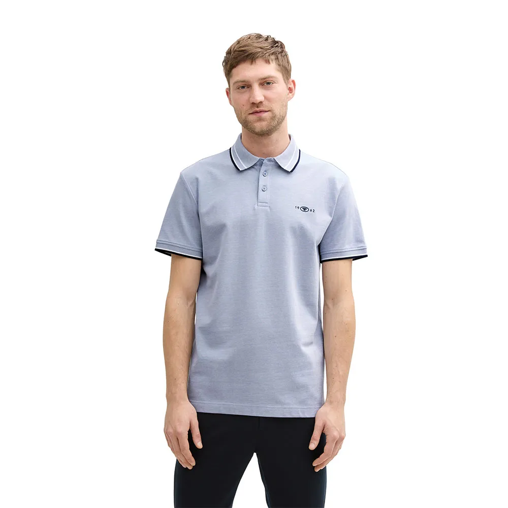 

Поло с коротким рукавом Tom Tailor Print, синий