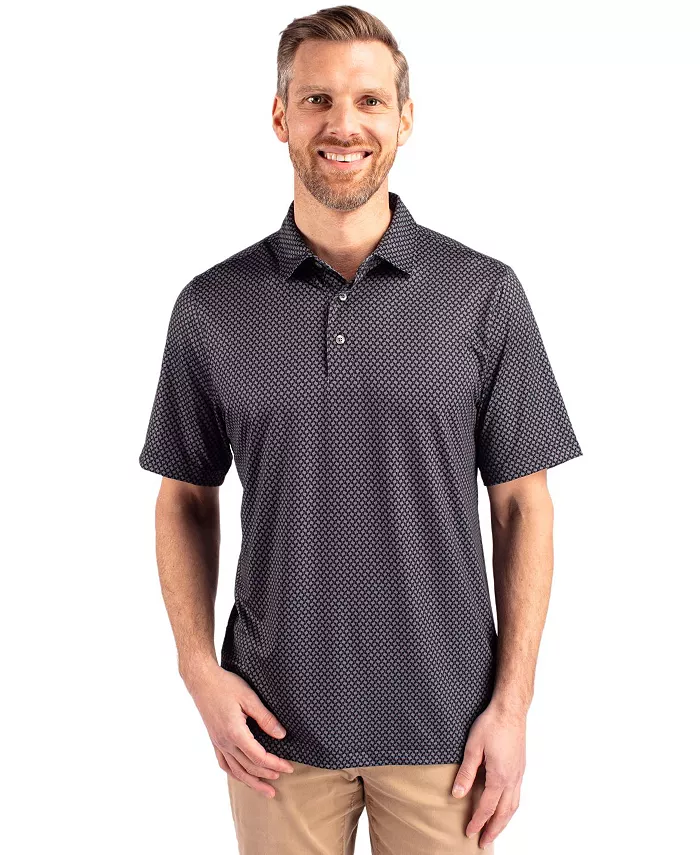 

Поло мужское Cutter Buck Pike Banner Print Stretch с принтом Cutter & Buck, черный