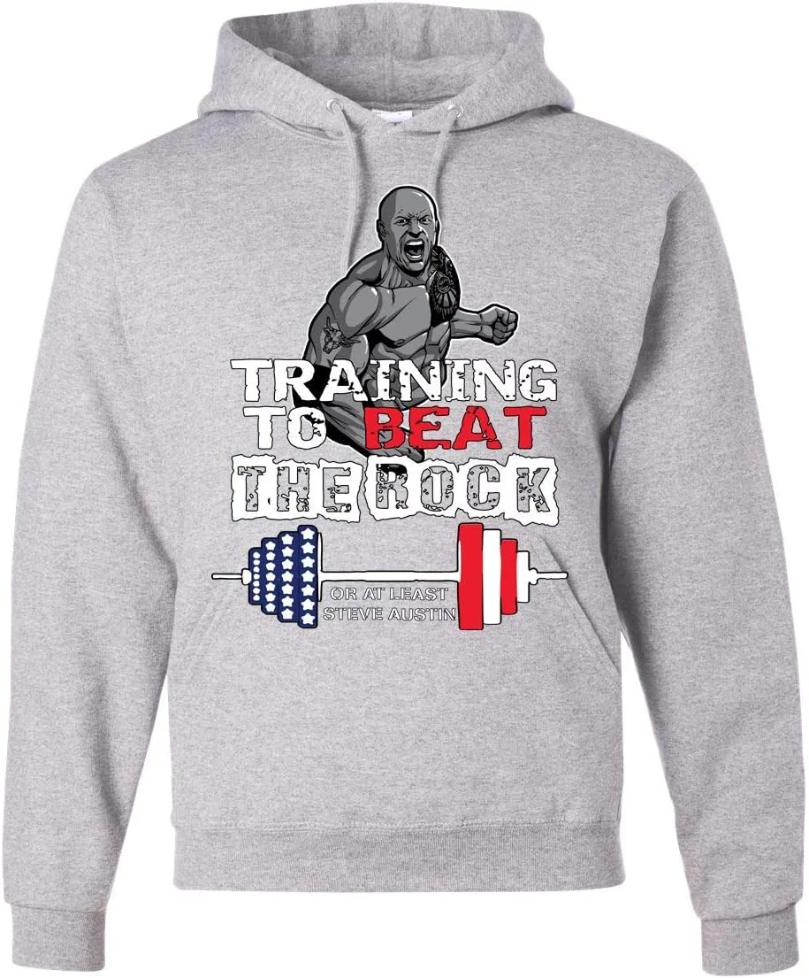 

Толстовка с капюшоном Adult Hoodie Training to Beat The Rock Memetic