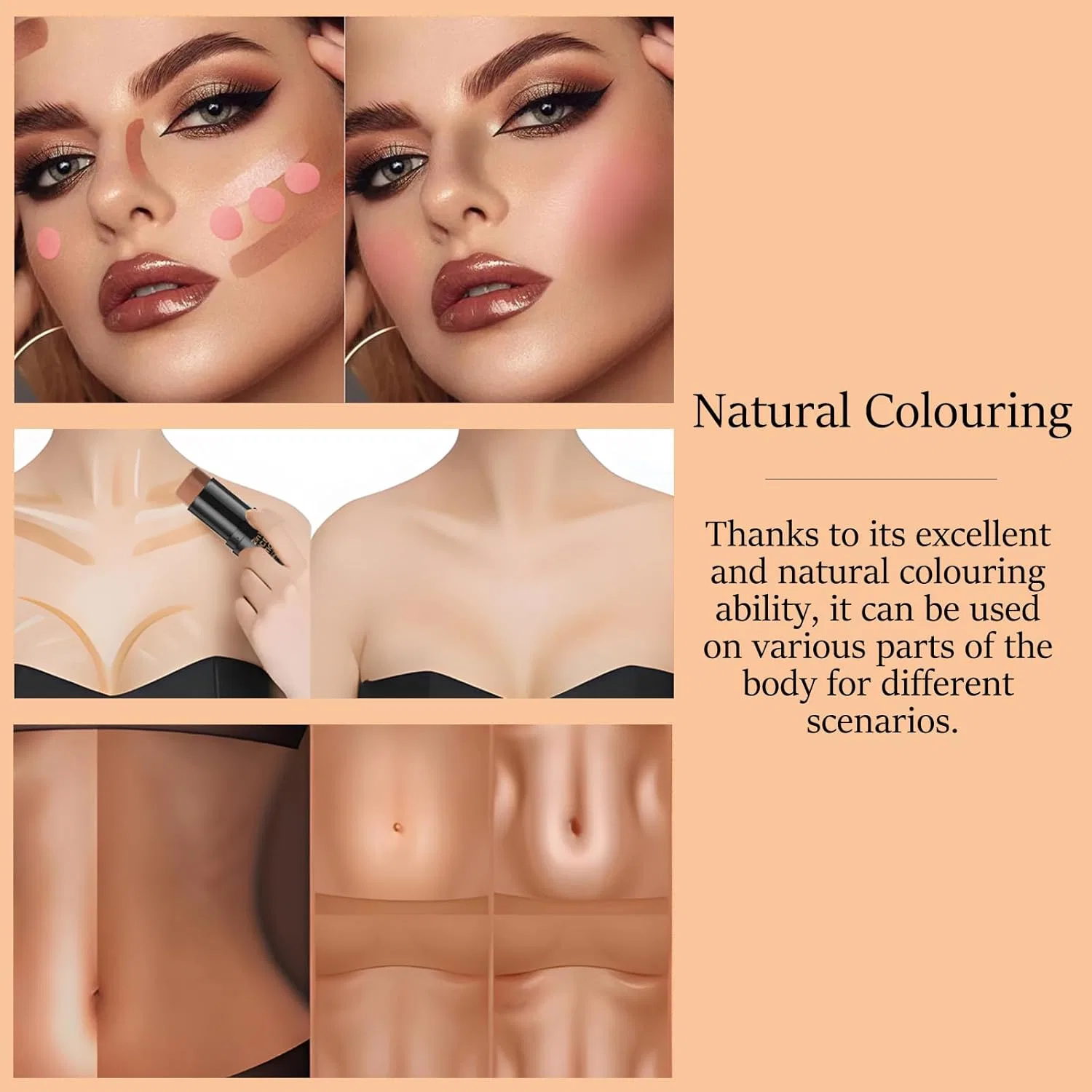 Стик для контуринга и хайлайтера 2-в-1 «Contour+Highlighter Stick» Zukzythepsor, Mocha — фото 4