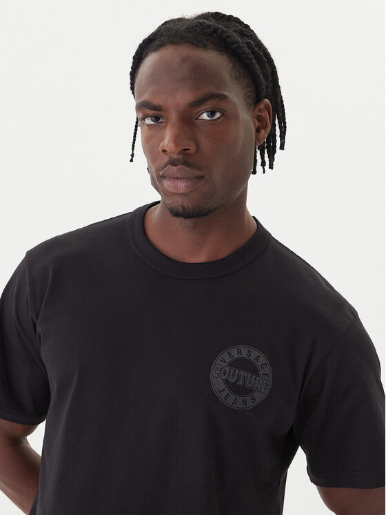 

Футболка regular fit 79GAHT08 CJ00T Versace Jeans Couture, черный