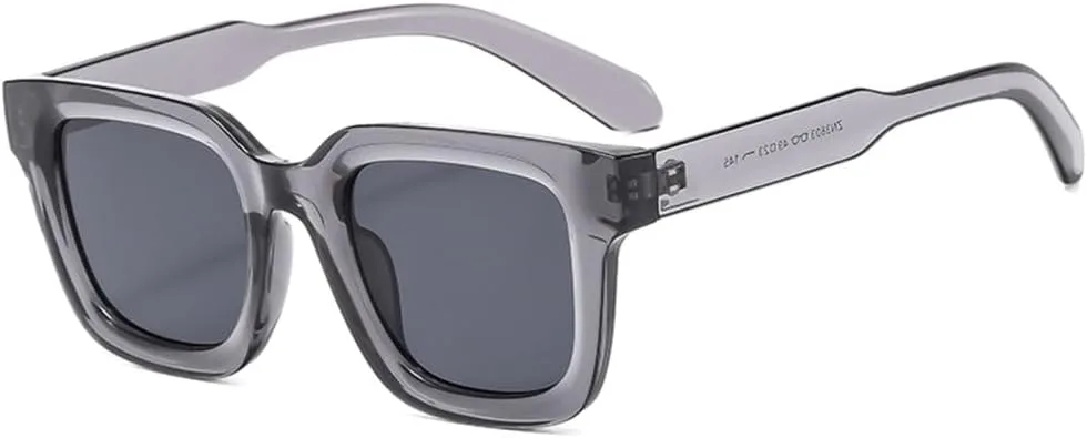 

Классические солнцезащитные очки 2027 года для женщин, защита от УФ-излучения UV400, винтажные панк-очки, простые солнцезащитные очки для мужчин и женщин MTZJH, Grey