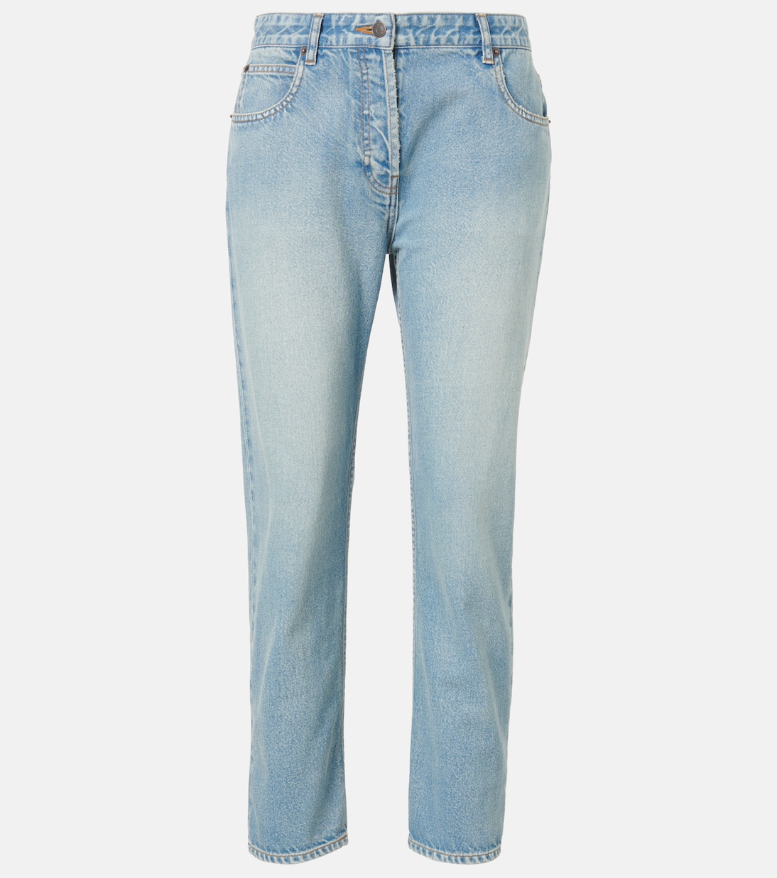 

Выцветшие узкие джинсы Riaco The Row, Light Indigo