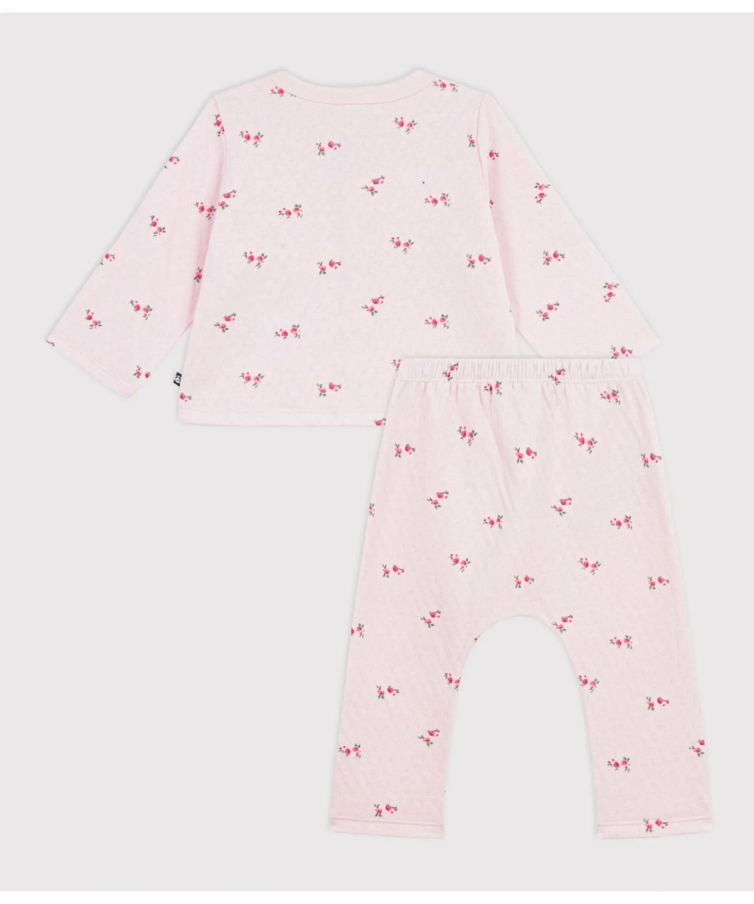 Детский комплект из двух предметов с цветочным принтом PETIT BATEAU, Light Pink/Multicolor — фото 3