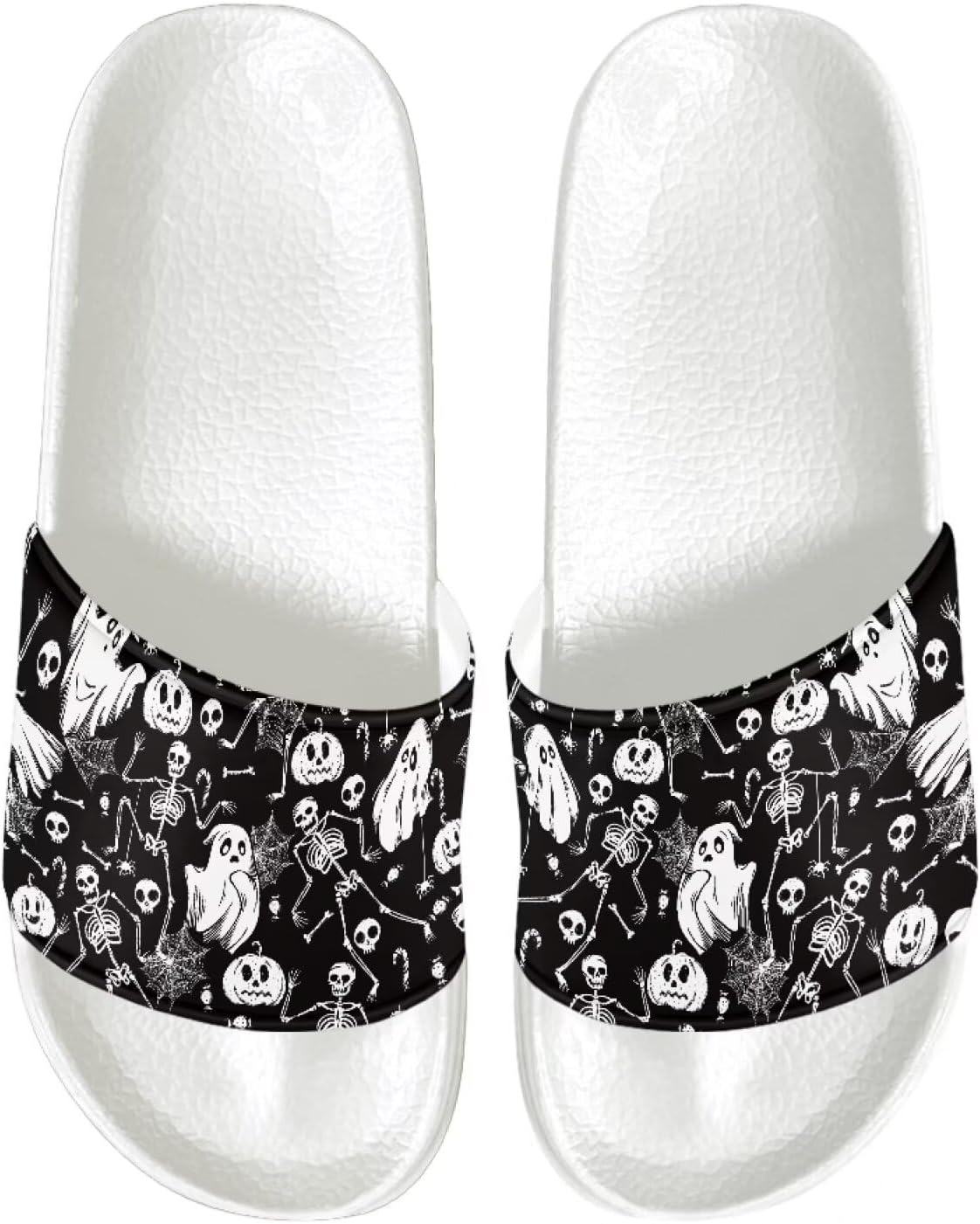 

Мужские шлепанцы с подушкой, нескользящие белые банные шлепанцы, широкий размер, плоские обувь из EVA, быстро сохнущие, с открытым носком, пляжные и повседневные шлепанцы Psesaysky