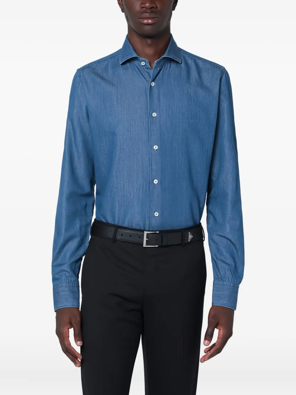 

Джинсовая рубашка Xacus, синий