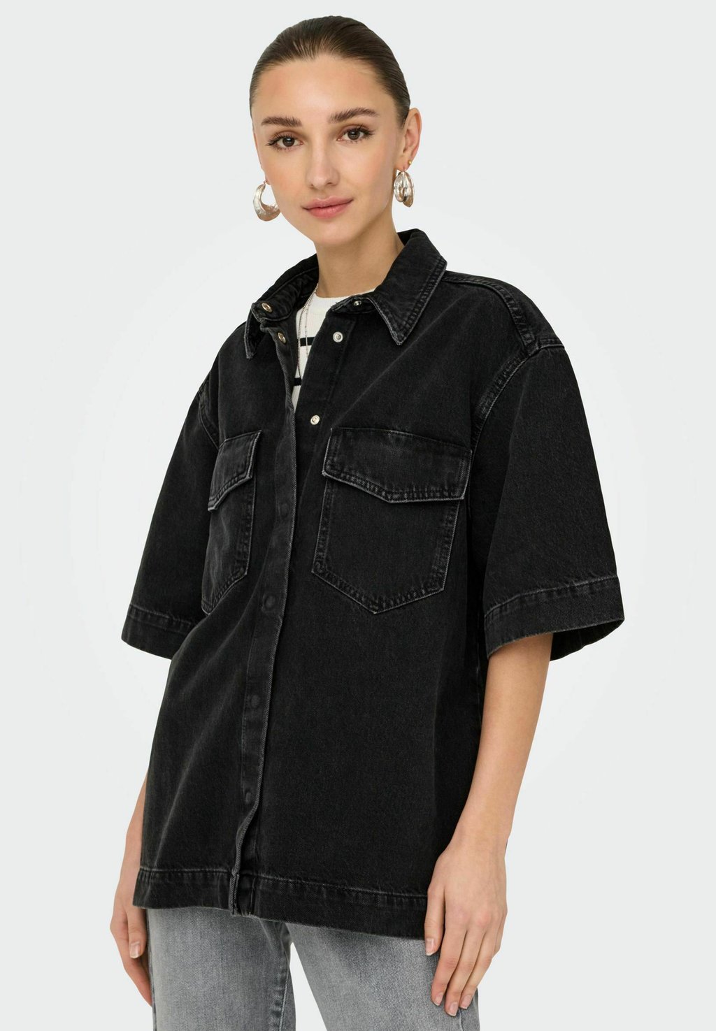 

Блузка на пуговицах ONLSOPHIE SS NOOS ONLY, цвет Washed Black