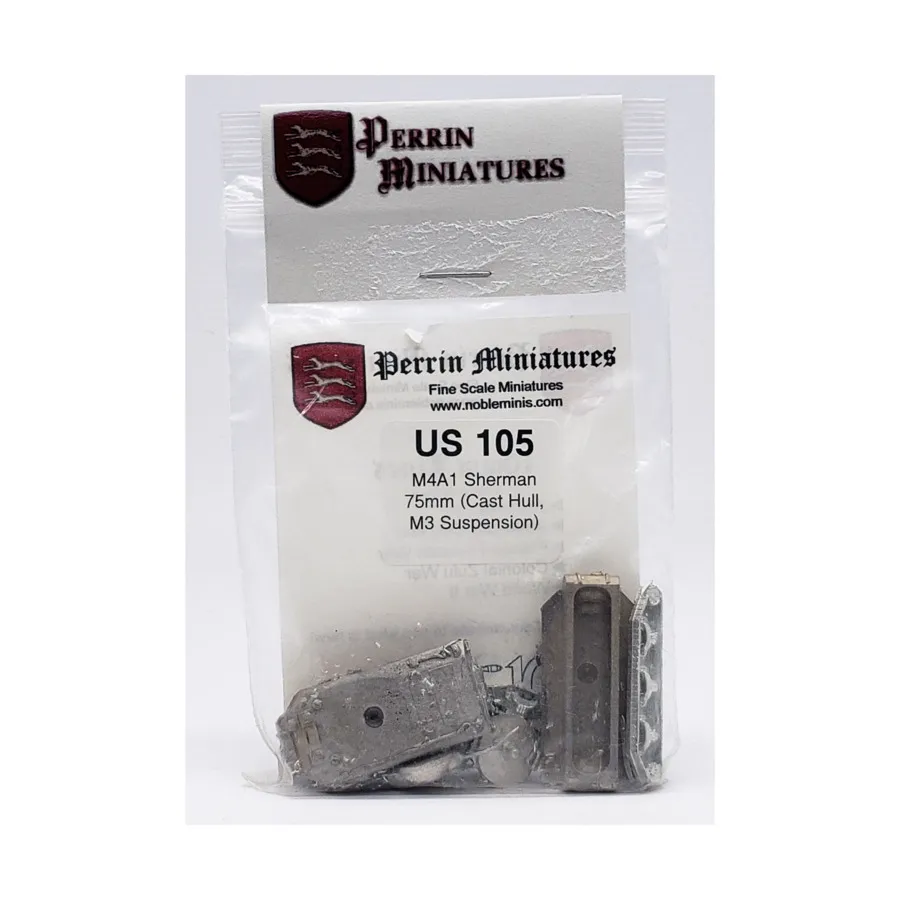

M4A1 Sherman 75 мм (литой корпус M3), WWII Miniatures - USA (10mm) (Perrin Miniatures)