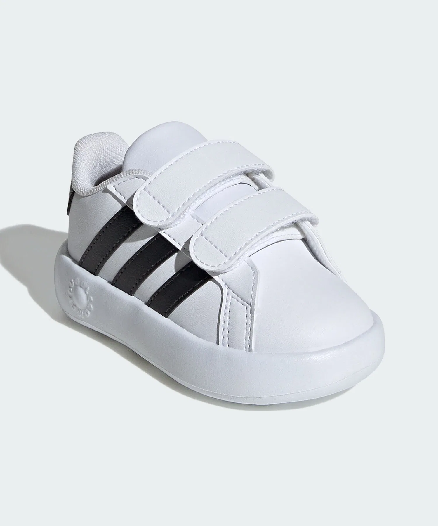 Детские кроссовки adidas GrandCourt 2.0 Kids белые с чёрным — фото 4