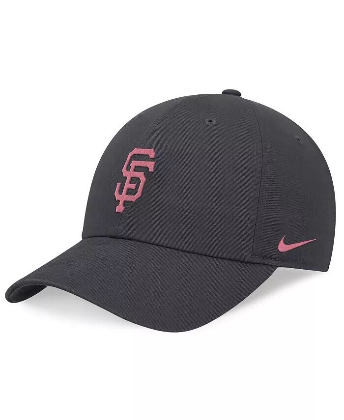 

Женская регулируемая шляпа графитового цвета San Francisco Giants Desert Berry Club Nike, серый