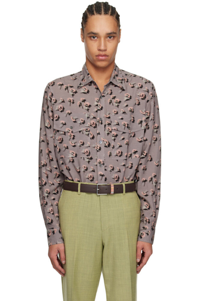 

Фиолетовая рубашка свободного покроя Paul Smith