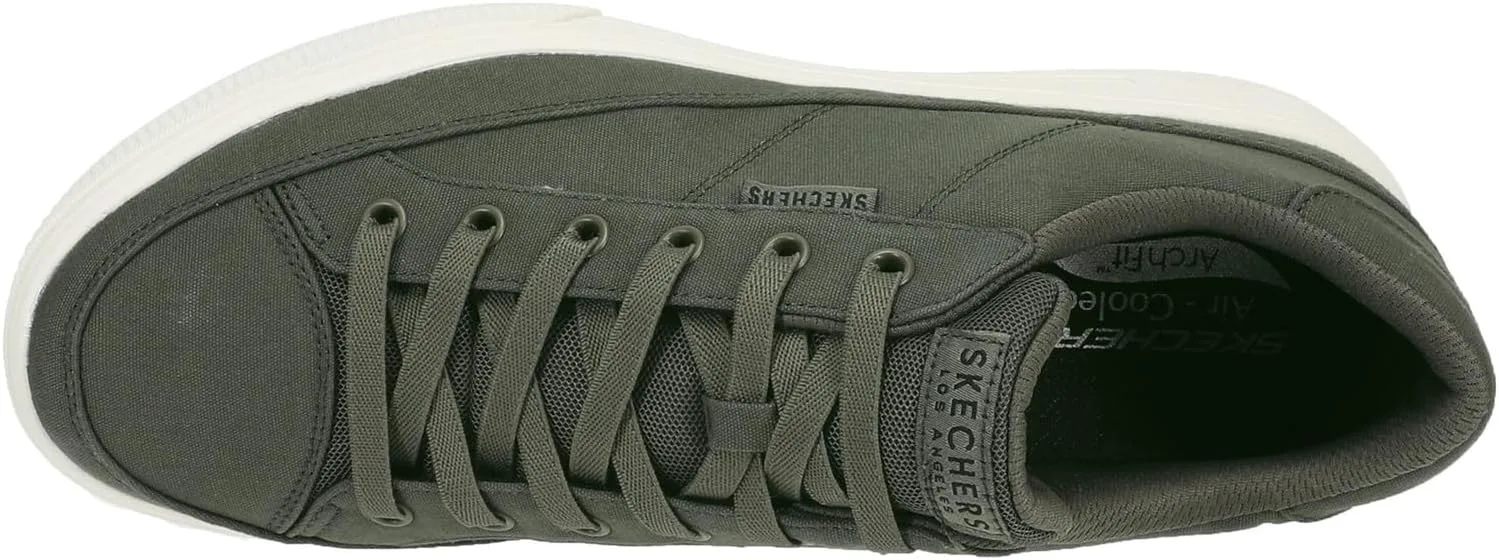 Skechers Mens Arch Fit Arcade - Meet Ya There, оливковый — фото 2