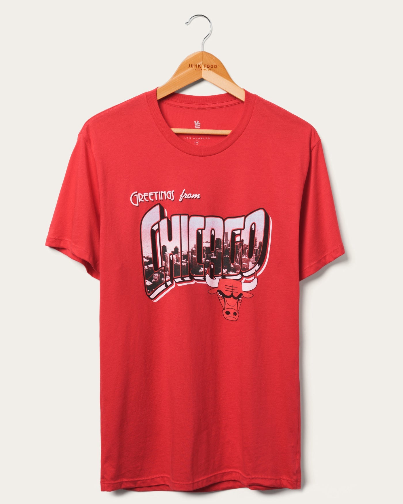 

Футболка с открыткой Bulls NBA Junk Food Clothing, цвет licorice
