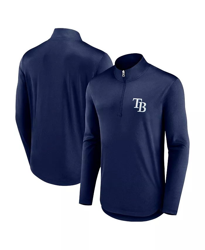 

Толстовка Men's Navy Tampa Bay Rays Quarterback Quarter-Zip Top Fanatics