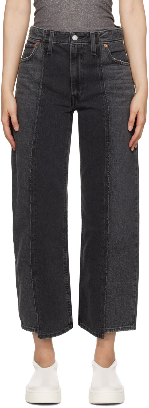 

Черные реконструированные джинсы Baggy Dad Levi'S
