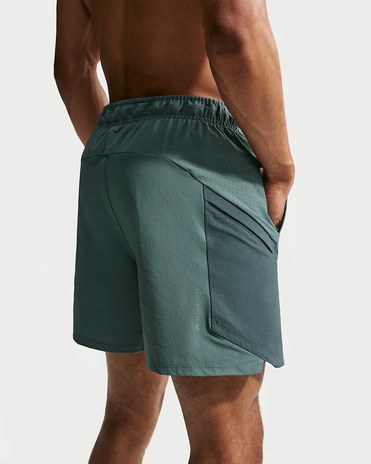 Мужские шорты Nike Pro Training Dri-FIT ADV 6", Mineral Slate/Faded Spruce/Green Strike — фото 3