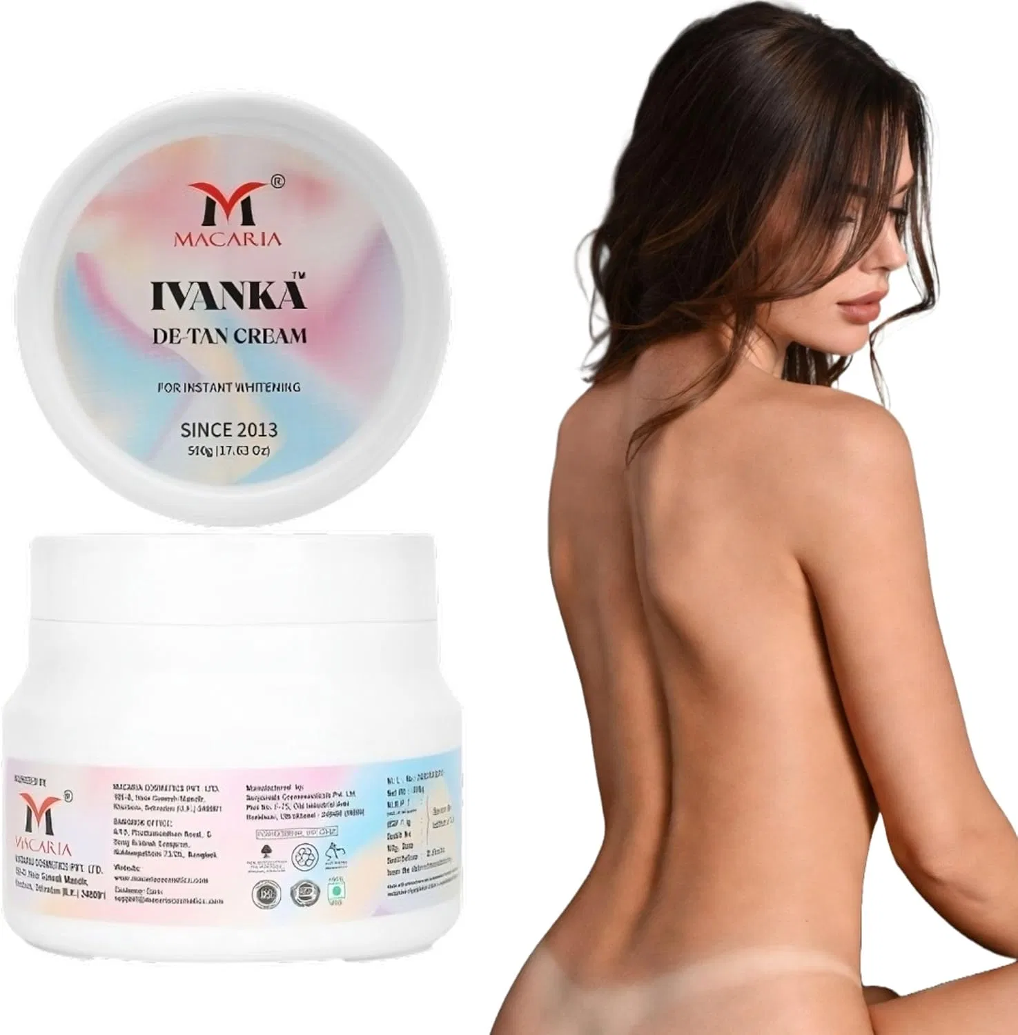 Крем для лица Macaria — Дневной Ivanka DE-TAN Cream от , , для удаления загара, 500 г