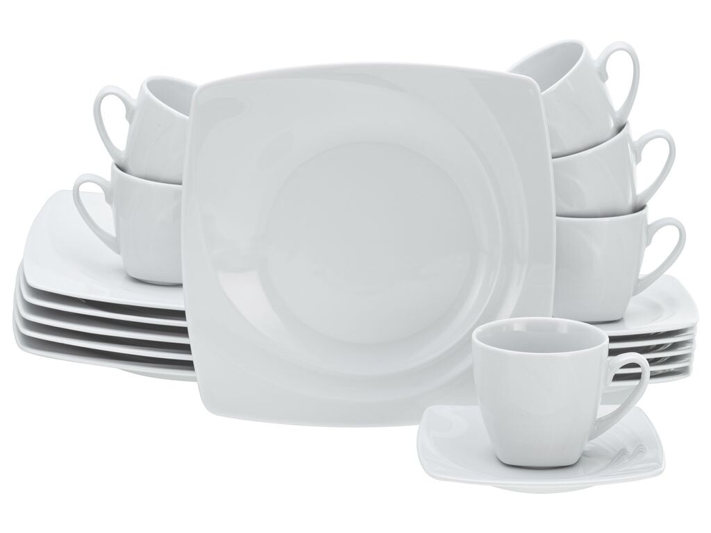 

CreaTable, 13161, Celebration Белый, кофейный сервиз 18 предм., фарфор