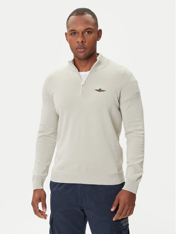 

Свитер regular fit 252MA1578UL00506 Aeronautica Militare, бежевый