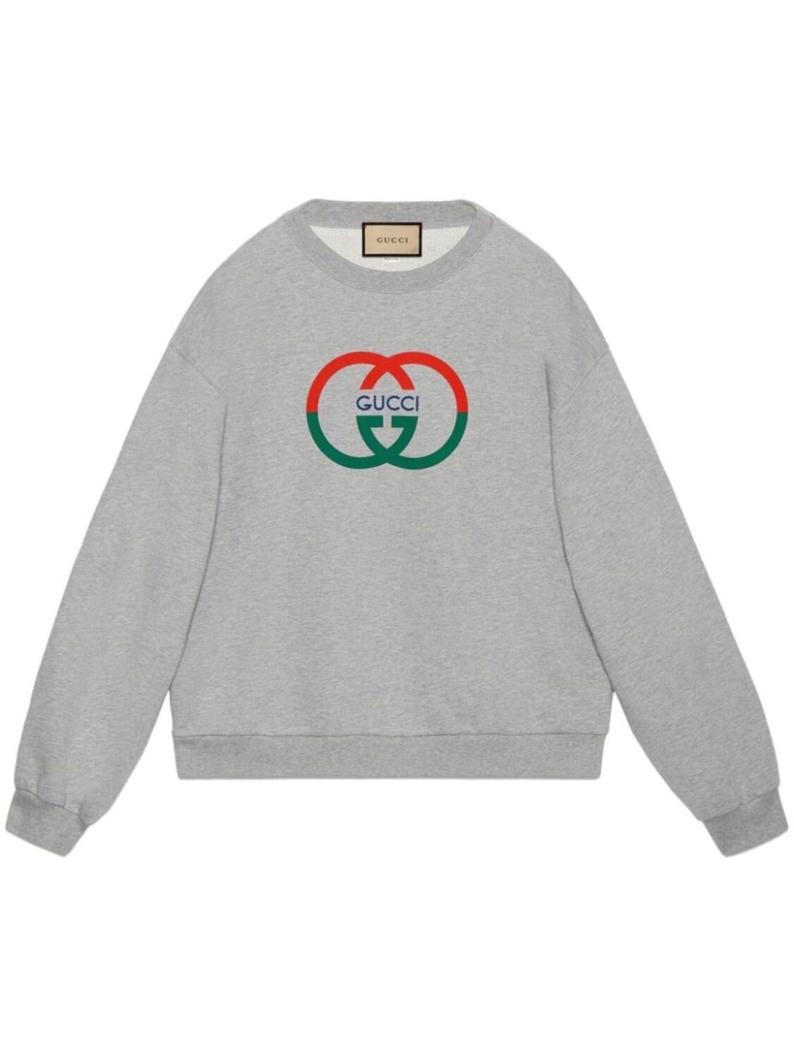 

Gucci толстовка с логотипом Interlocking G, серый