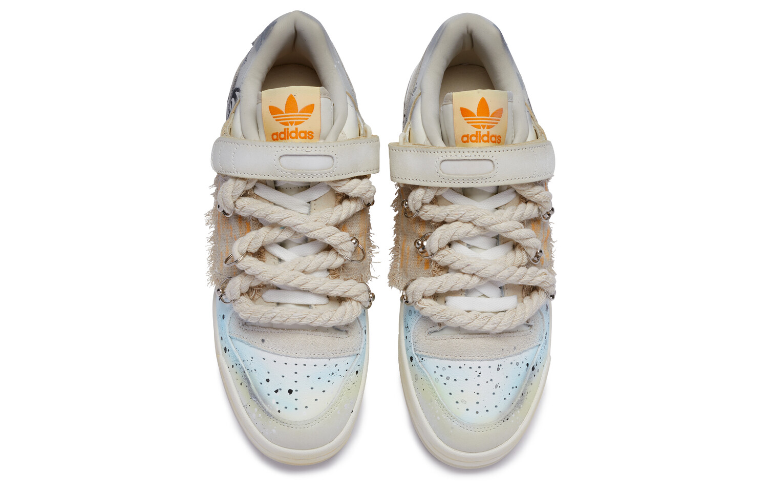 Кроссовки Adidas Originals FORUM Skateboard Shoes Unisex Low-Top Beige Yellow/Black — фото 3
