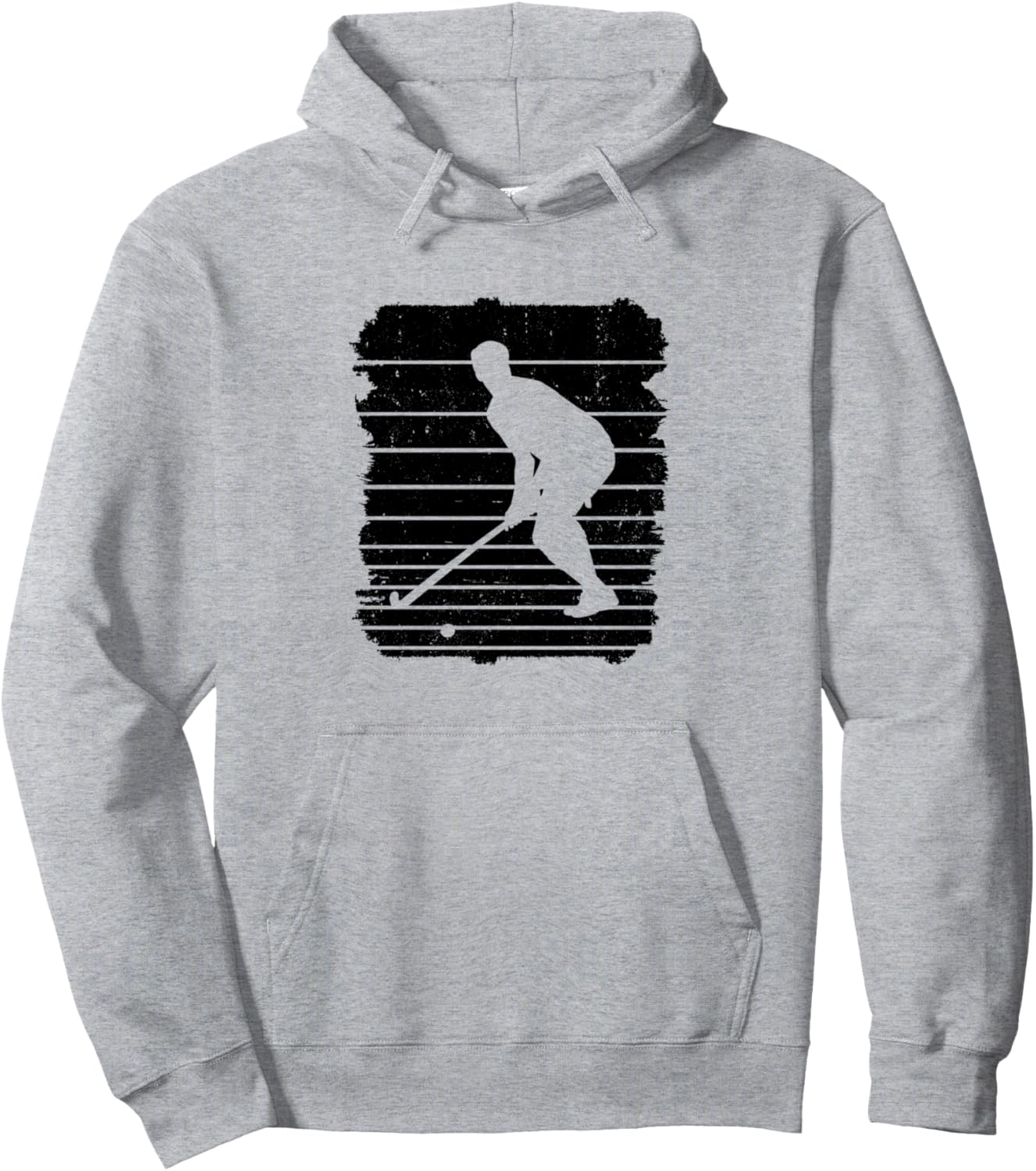 

Ретро-графика: хоккеист, хоккей на траве, хоккейная клюшка, хоккейная толстовка Field Hockey Gift Idea For Hockey Players, серый