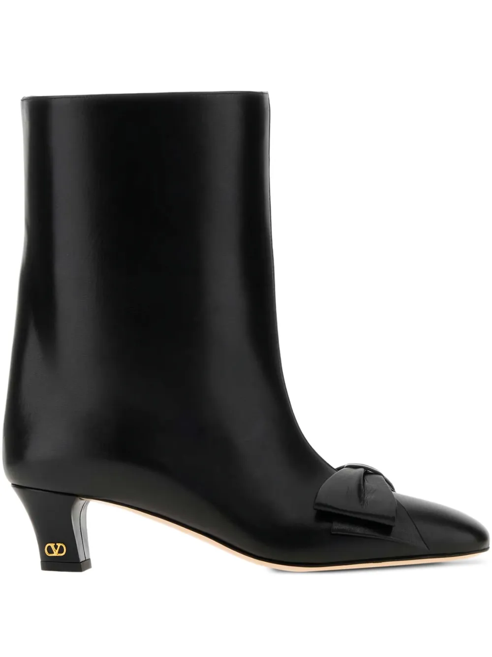 Ботильоны Bowow из кожи 50 мм VALENTINO GARAVANI, черный