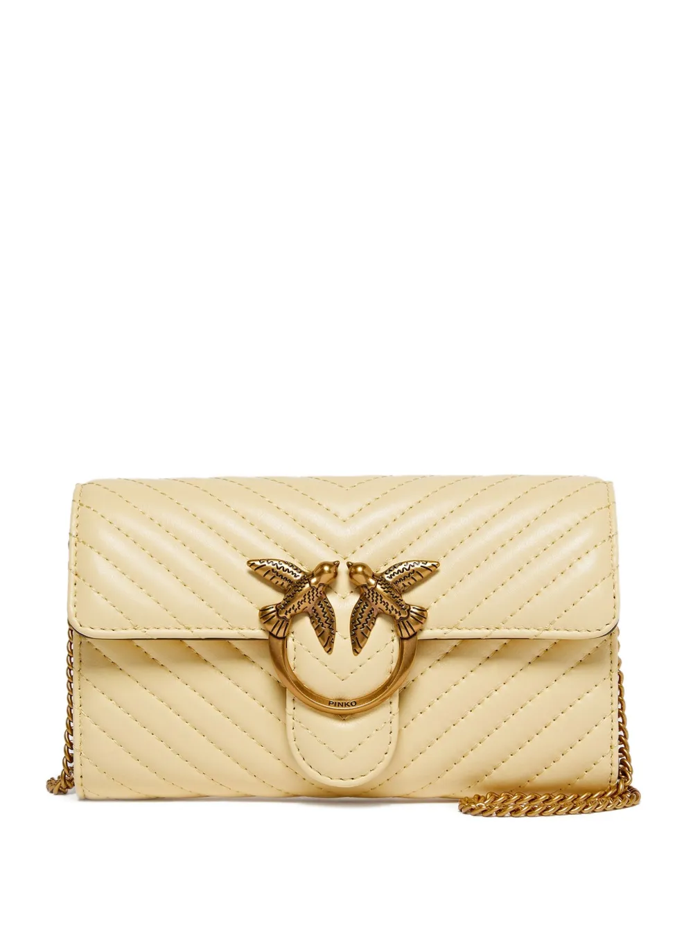 

Стеганая мини-сумка на плечо Love Bag PINKO, нейтральный