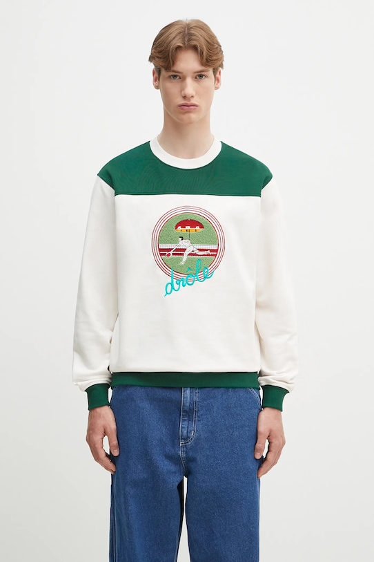 

Хлопковая толстовка Le Sweatshirt Tennis Drôle De Monsieur, белый
