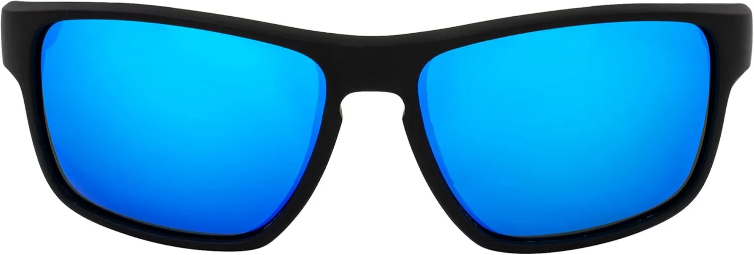 

Солнцезащитные очки Birdz Eyewear Glide для мужчин и женщин, устойчивые к царапинам линзы, легкая черная квадратная оправа, линзы с синим зеркальным покрытием, Blue