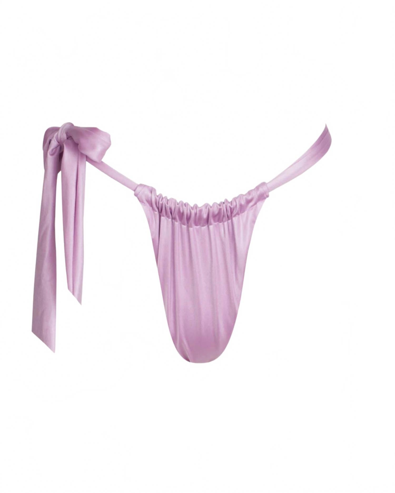 

Женский топ с завязками по бокам, сиреневый, меланжевый SOAH