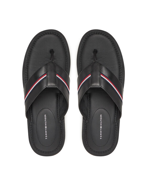 

Шлепанцы Core Hilfiger Toe Post Lh Sandal FM0FM05416 Tommy Hilfiger, черный