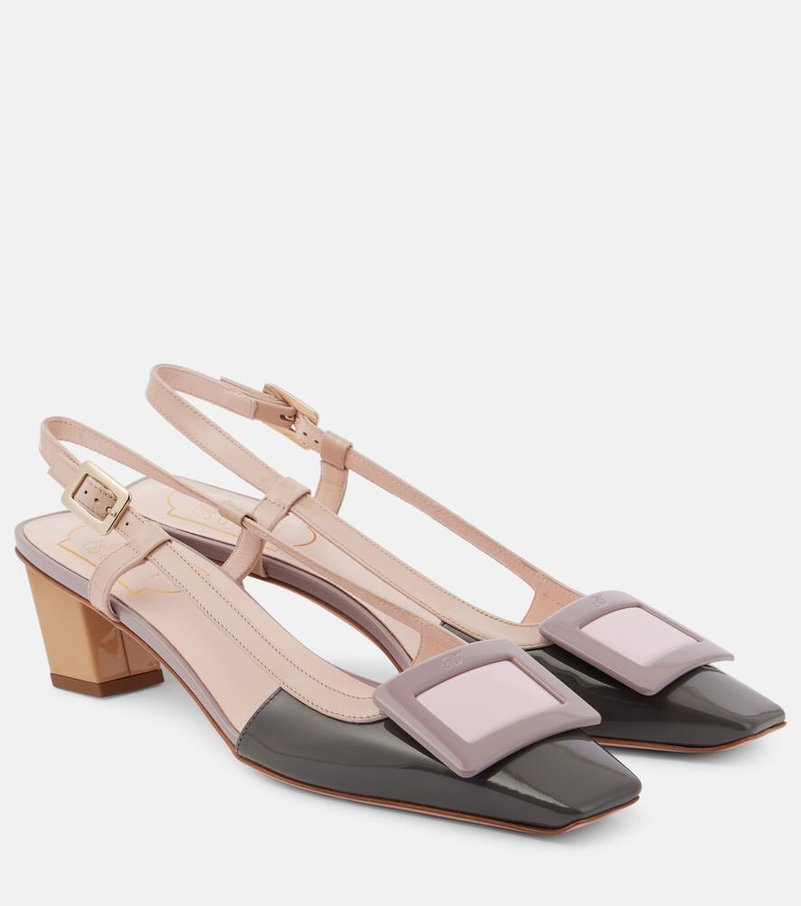 Лакированные лодочки на шпильке с открытой пяткой Belle Vivier Roger Vivier, B408+C211+C209+L231+M427
