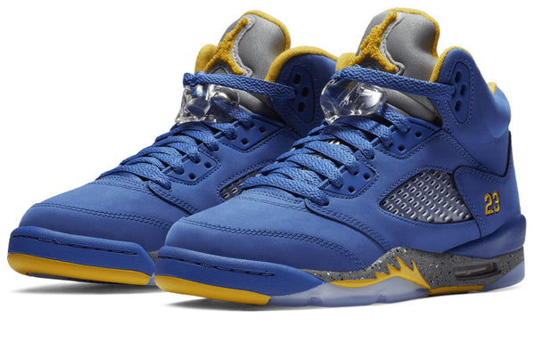 Кроссовки 5 retro 'laney' Air Jordan, синий — фото 3