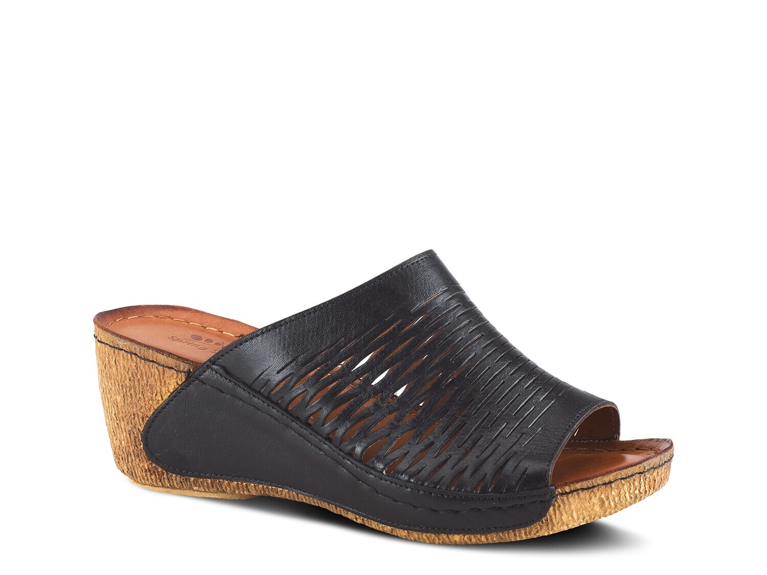 Сандалии на танкетке Spring Step Cunacena, черный