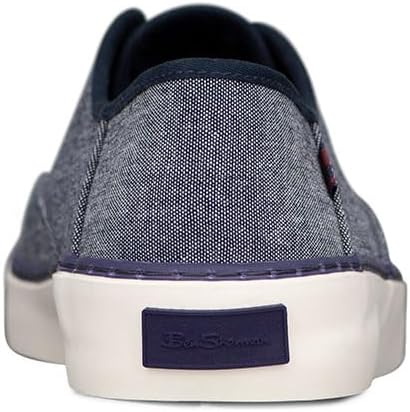 Мужские кеды Ben Sherman Camden Classic из ткани, белый/синий — фото 3