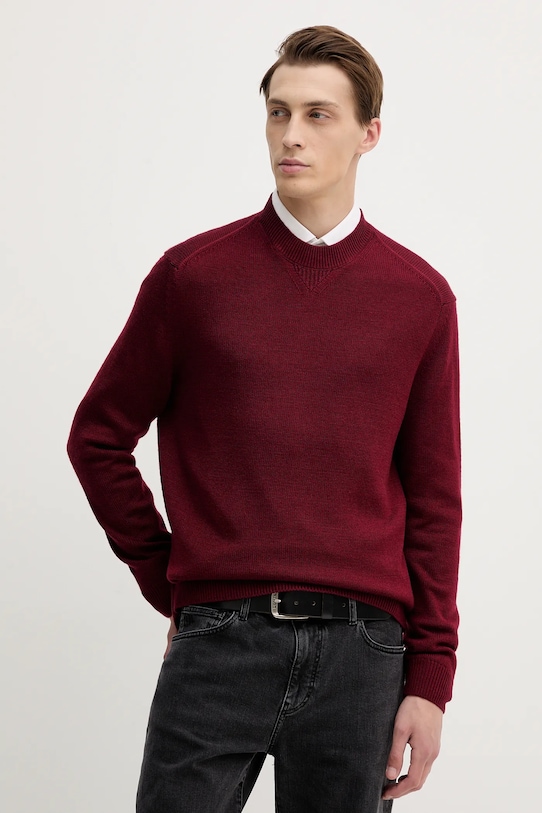 

Свитер с добавлением шерсти Armani Exchange, бордовый
