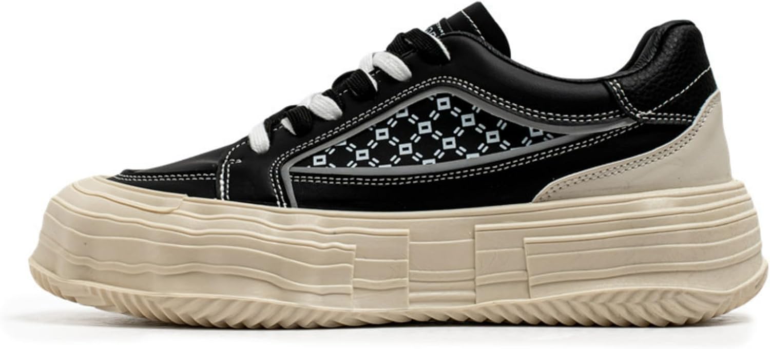 

Мужские и женские кроссовки MACEFIL Y2K с массивной подошвой, модные, стильные, на утолщенной платформе, универсальные, повседневные, для прогулок по набережной, черный