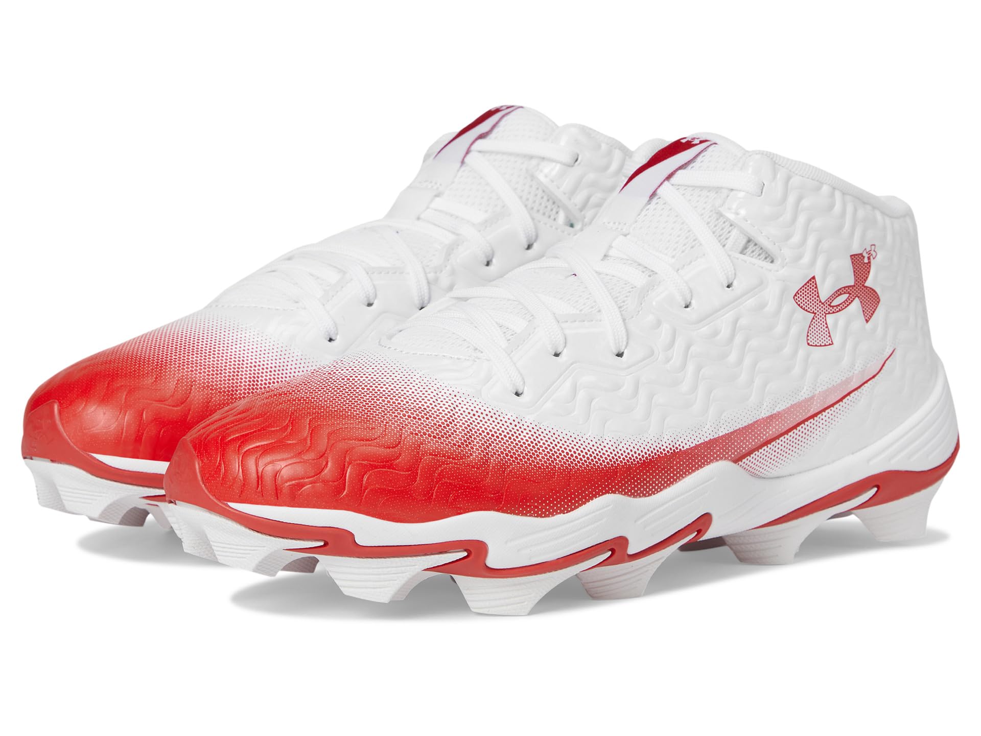 

Кроссовки Under Armour Spotlight Hammer RM Football Cleats, цвет White/Red/Red