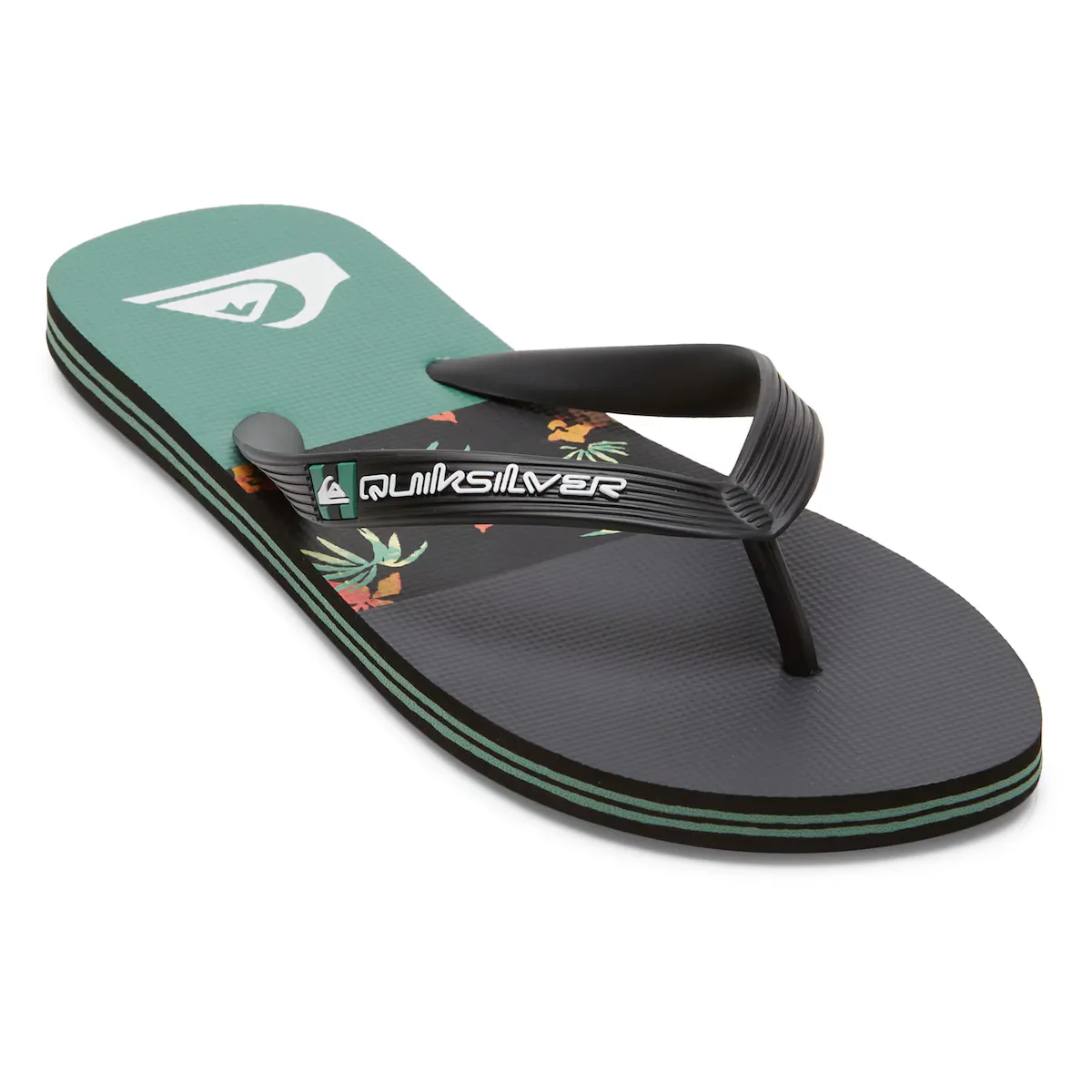 

Мужские шлепанцы Quiksilver Molokai Stripe, черный/зеленый