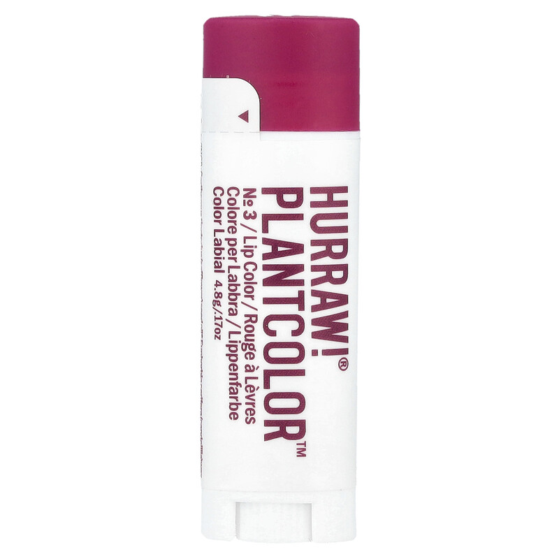

Hurraw! Balm, PlantColor , краска для губ, № 3, 4,8 г (0,17 унции)