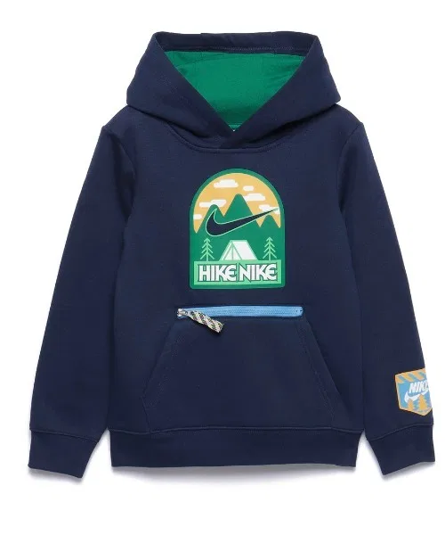Флисовая худи Nike Kids Great Outdoors, тёмно-синий