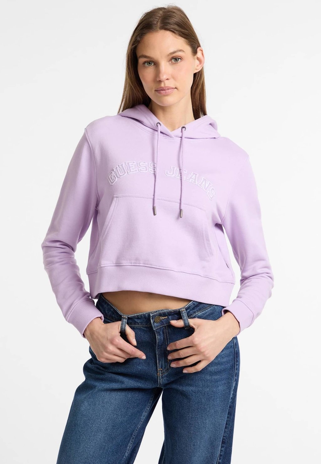 

Толстовка LOGOPRINT Guess Jeans, фиолетовый
