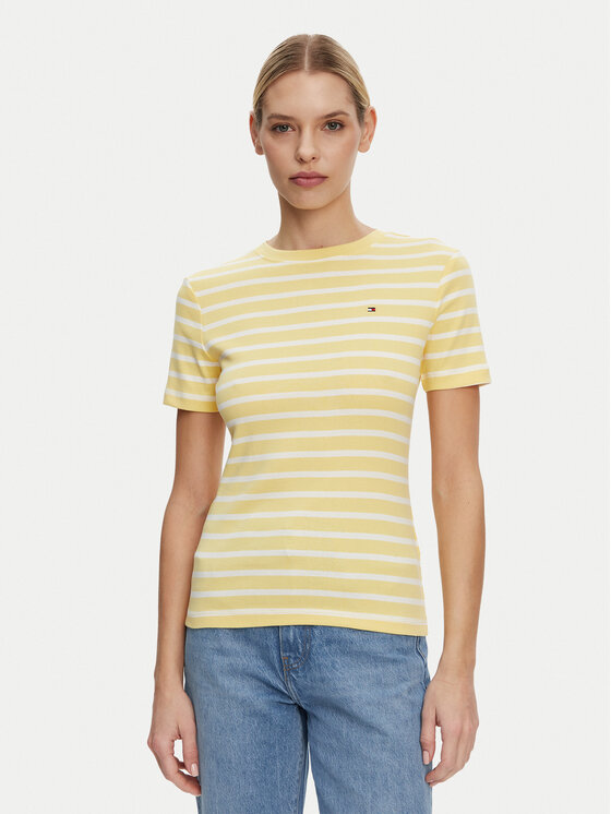 

Футболка slim fit New Cody WW0WW40587 Tommy Hilfiger, желтый